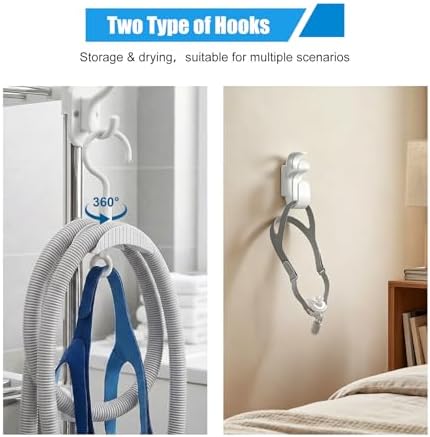 CPAP Cleaning Kit with Hose Dryer for 15-22mm Tubing CPAP Supplies Cleaner, Extra Large | Complete 11Pack CPAP Cleaning Tool, Fast Drying Fan