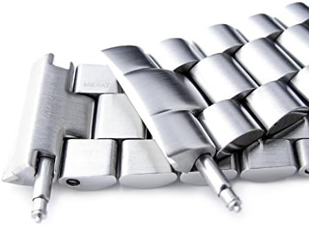 MiLTAT 22mm Watch Band for Seiko Turtle SRP773 SRP775 SRP777 SRPA21, Endmill Screw-Link
