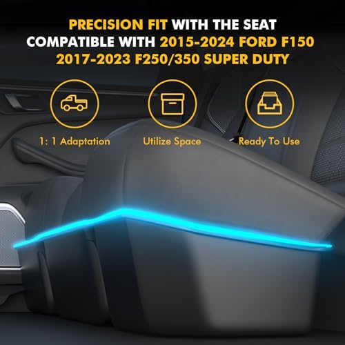 MIKKUPPA Truck Under Seat Storage - Fit for 2015-2026 Ford F150 F250 F350 | Compatible with 2015-2026 F150 SuperCrew Cab & Crew Cab