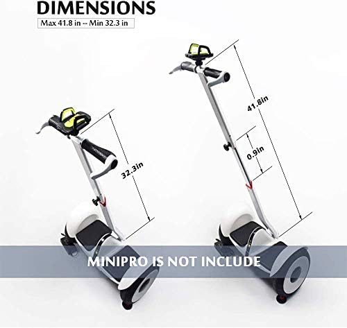 Adjustable Handlebar Handle Stand Release Knee Pressure Replacement for Segway Ninebot miniPRO miniLITE S Self Balance Hoverboard(Handlebar Only)