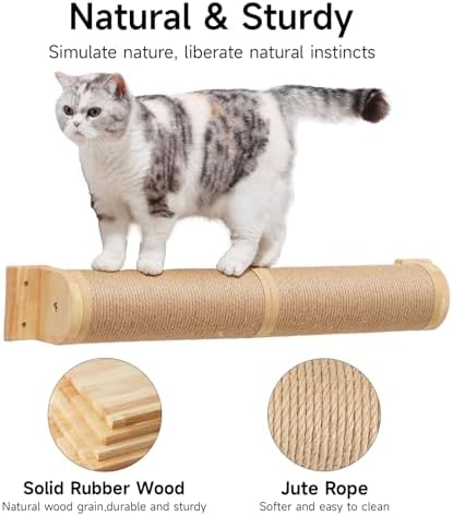 FUKUMARU Cat Scratching Post, 35 x 4.5 Inch