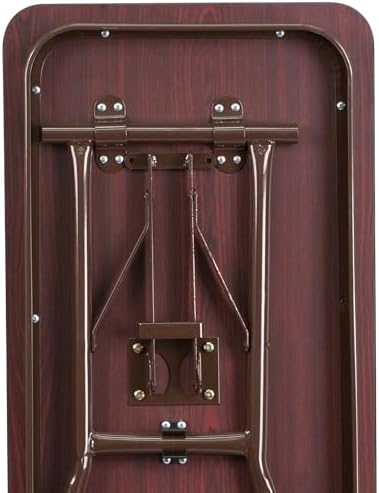 Flash Furniture 5 ft Laminate Folding Training Table, Mahogany | Durable Construction, Commercial Use