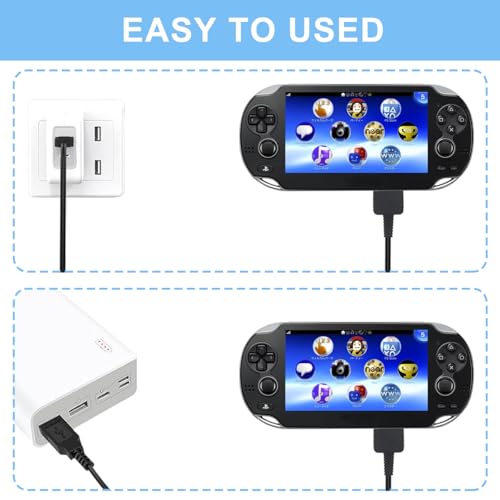 4 Pcs PS Vita Charger Cable, for PS Vita 1000 Charging, USB Data Power Charger, for PS Vita Original (PS Vita/PSV)(1.2m)