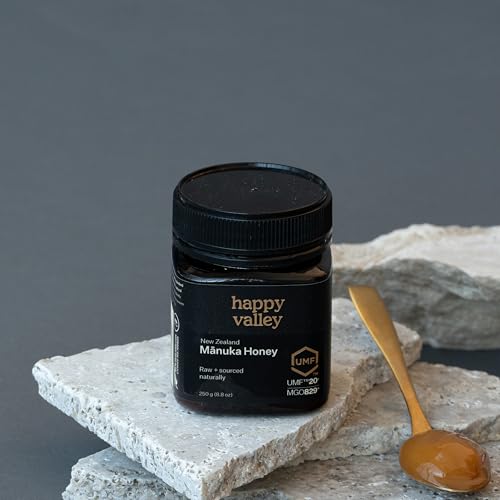 Happy Valley UMF 20+ Mānuka Honey, MGO 829+, Rare High-Grade Raw New Zealand Honey, Superfood for Immune and Digestive Support, UMF Certified
