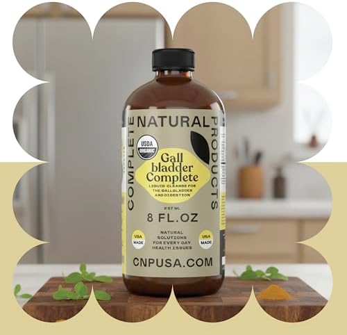 Gallbladder Complete 8oz Organic Liquid Concentrate - Organic Gallbladder Support Formula with Apple Cider Vinegar Digestive Bitters Stone Breaker