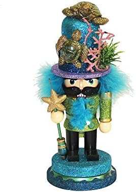 Kurt Adler Hollywood Nutcracker with Sea Turtle Hat, 11-Inch