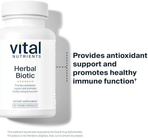 Vital Nutrients Herbal Biotic - Herbal Immune Support Supplement - Antioxidant Support Promotes Healthy Immune System - Gluten, Dairy, Soy Free - Non-GMO - 60 Capsules