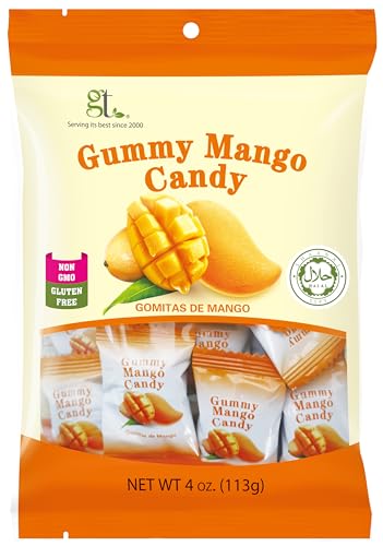 GT Gummy Mango Candy, 4 Ounce Bag (1-Pack)