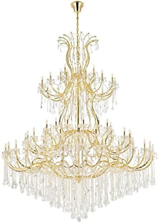 Elegant Lighting Maria Theresa 84 Light Royal Cut Crystal Chandelier in Gold