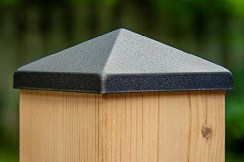 6x6 Apex Pyramid Post Cap - Matte Bronze (5 1/2" x 5 1/2") for Deck and Fence Posts