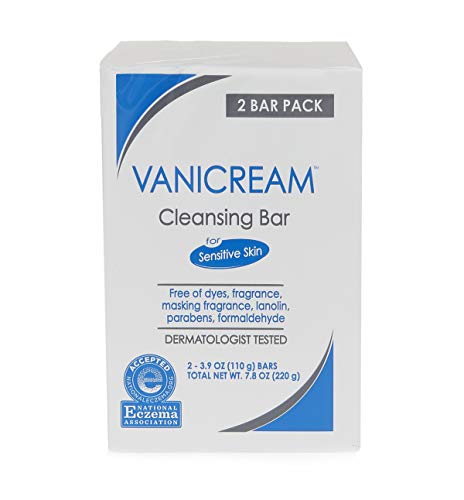 Vanicream Cleansing Bar 3.9 oz For Sensitive Skin, Pack of 4