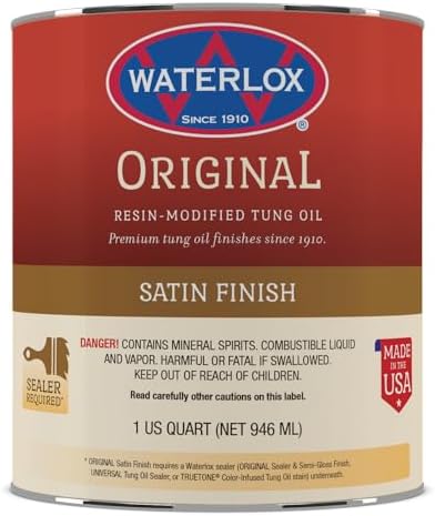 Waterlox TB 6044 Original Satin Finish, Quart, 32 Fluid Ounces