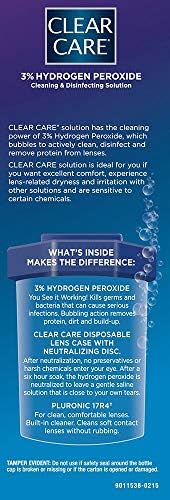 CLEAR CARE Cleaning & Disinfecting Contact Lens Solution, 12 Fl Oz, 2 Pack