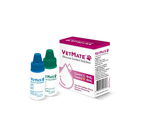 Glucose Control Solutions for use with VetMate Dogs & Cats Blood Glucose Monitor