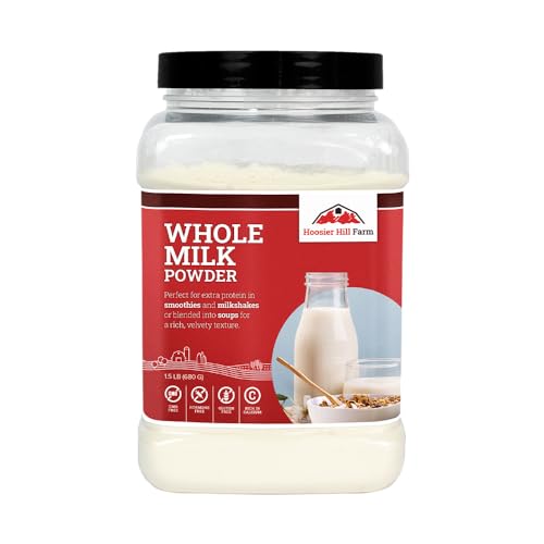 Whole Milk Powder by Hoosier Hill Farm, 1 Pound (Pack of 1)