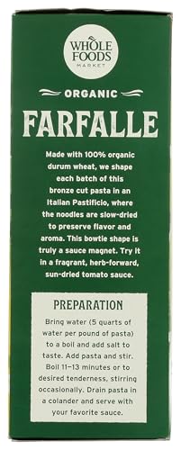 Whole Foods Market, Organic Farfalle, 16 Ounce