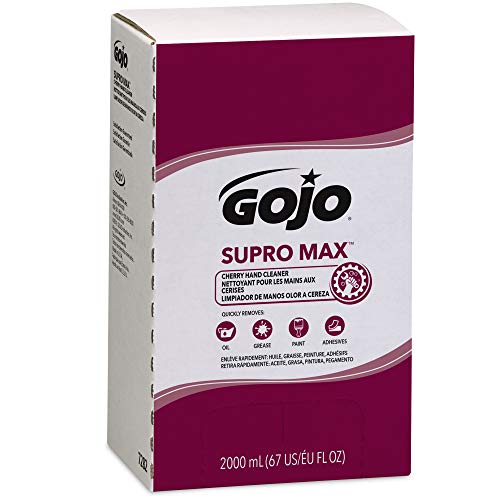 GOJO PRO TDX Supro Max Hand Cleaner Refill, Citrus, 4ct x 2000 mL-7272-04 | Citrus Scent Hand Cleaner and PRO TDX Push-Style Dispenser (7272-04)