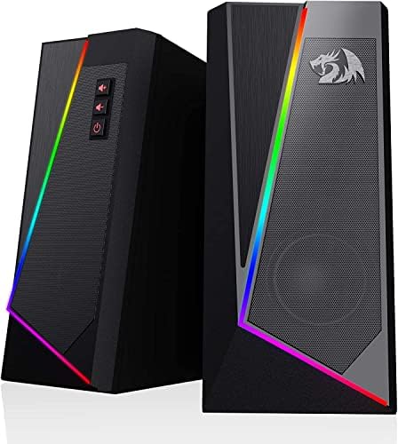 Redragon GS520 Wired 2.0 Channel Stereo Sound Desktop RGB Computer Speakers
