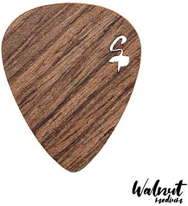 Stickpick | Set of 7 flexible guitar picks made of real wood | For electric