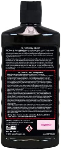 Malco Epic Revive Nu Plastic Trim & Cladding Restorer - Restores Faded and Dried Out Plastic/Vinyl and Rubber Back to Black or Gray Finish / 16 Oz