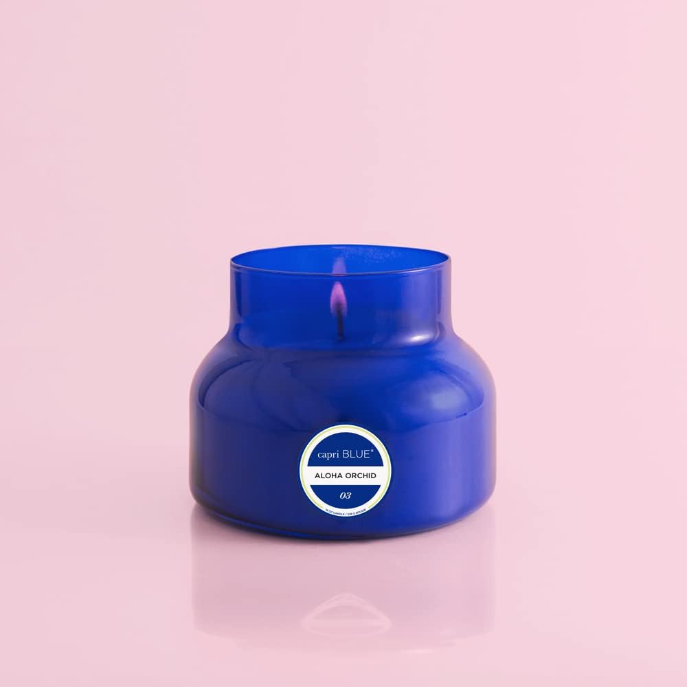 Capri Blue Scented Candles - Soy Candle Wax Blend - Jar Candles - Blue Candle Gifts for Women & Men - Luxury Candles for Home Scented with Vanilla, Bergamot & Sandalwood - Havana Vanilla (19 oz)