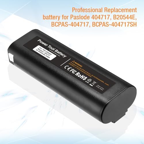 Powerextra 2 Pack 4000mAh 6V Battery Compatible with Paslode 404717 B20544E BCPAS-404717 404400 900400 900420 900600 901000 902000 B20720