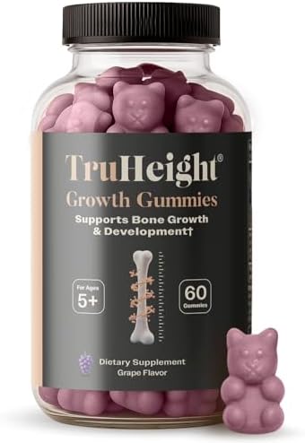 TruHeight Growth Gummies (Watermelon) Tall Nutrition for Natural Growth Supplement for Kids & Teens - Vitamin D, K, Calcium & Ashwagandha