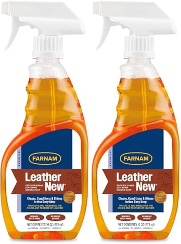 Farnam Leather New Easy-Polishing Glycerine Saddle & Leather Cleaner, 16 oz