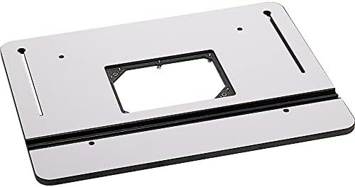 3/4” Phenolic Router Table Top - Smooth Top for Table Router w/ 10-Point Plate Leveling System - Universal T-Profile Miter Slot Router Accessories