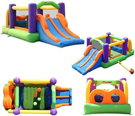 Bounceland Pro Racer Obstacle Bounce House with Dual Slides, Bounce, Climb, Slide All in One, UL 1 HP Blower Included, 19 ft x 9 ft x 7 ft H