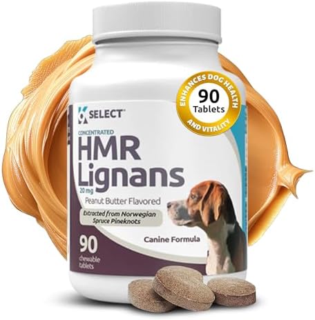 HMR Lignans for Dogs - Enhancer for Overall Wellness, Immune Support for Dogs - Norway Spruce Extract Holistic Dog Health - Digestion