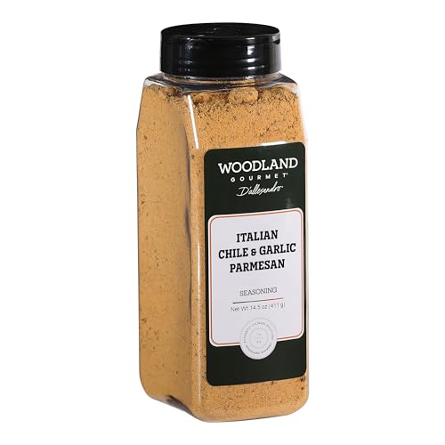 Truffle Parmesan & Black Garlic Seasoning, 18 oz – Gourmet Finishing Cheese Blend with Black Truffle Salt & Fermented Black Garlic, by Woodland Gourmet