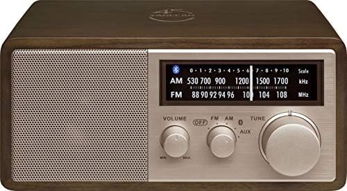 Sangean WR-16 AM/FM, Aux-in, Bluetooth, Wooden Cabinet Radio
