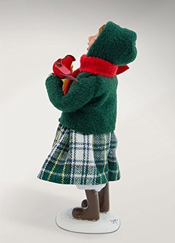 Byers' Choice Family with Cardinals Girl Caroler Figurine #111G from The Specialty Families Collection