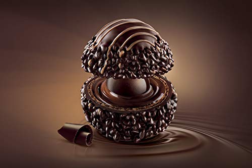 Ferrero Rocher Rondnoir, Premium Dark Chocolate 14 Count - Individually Wrapped Candy Gift Box with Cocoa Filling