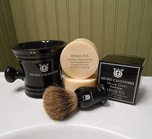 Henry Cavendish Gentleman's Ceramic Shaving Soap Bowl with Handle.