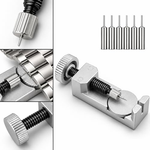 EFIXTK Watch Link Removal Kit, Watch Band Tool for Watch Bracelet Resizing, Adjustment -Watch Strap Pins Repair, Fixing