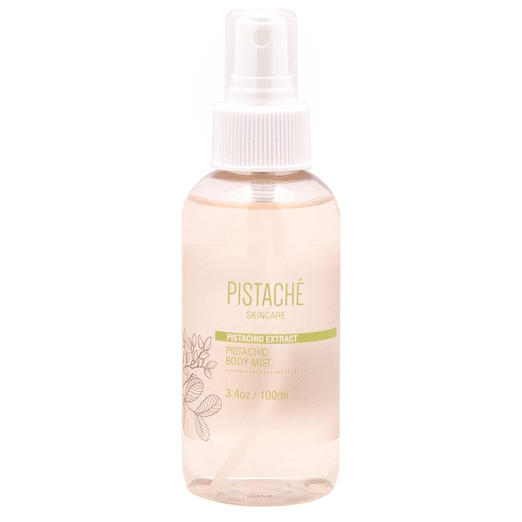 Pistaché Skincare Pistachio Oil Body Mist Spray, Biscotti Fragrance, 3.4oz