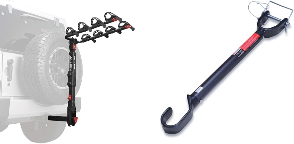 Allen Sports Deluxe 4-Bike Hitch Mount Rack (2-Inch Receiver) , Black