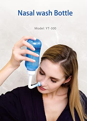 Carllg Neti Pot - Nasal Irrigation Wash Bottle, Sinus Rinse Salt Packets