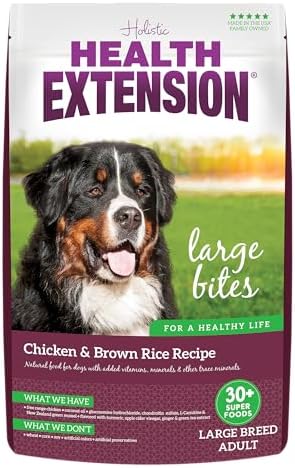 Health Extension Lamb & Brown Rice Dry Dog Food, Protein Packed Formula with Probiotics & Superfoods for Digestion & Coat Health (30 lb)