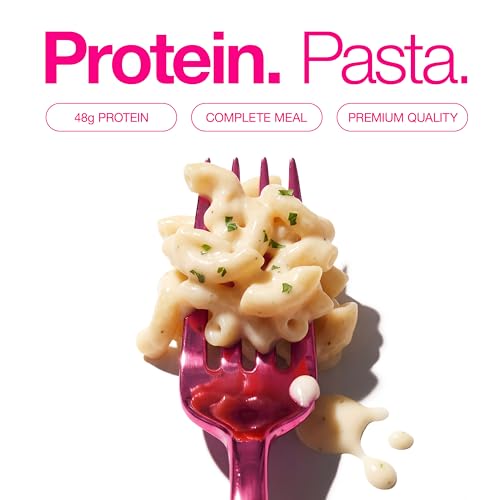 Legendary Foods 48g Protein Pasta Gluten Free Garlic Parmesan Cup | 8g Net Carbs, High Fiber Keto Pasta, Instant Protein Lunch - Low Carb Diet, Microwave Pasta Cups, Post workout Quick Meal
