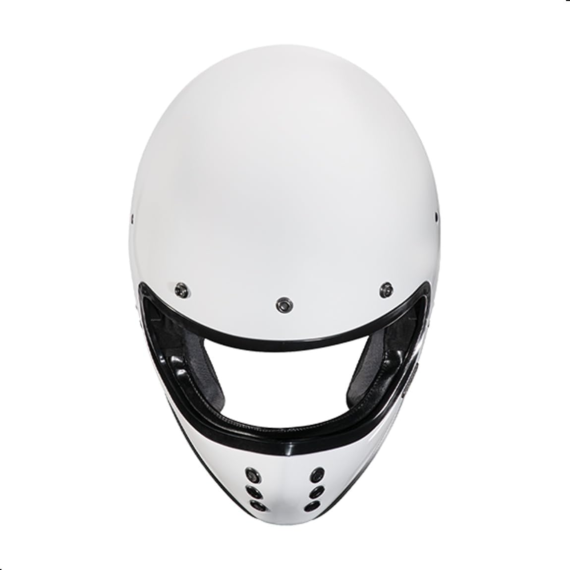 HJC V60 Solid Off-Road Motorcycle Helmet with IS-10 Internal Visor, DOT Approved (Semi Flat Black, X-Small)