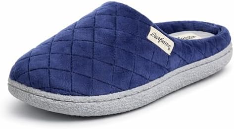 Leslie Terry Clog House Shoes with Memory Foam, Indoor Slippers with Wide Widths