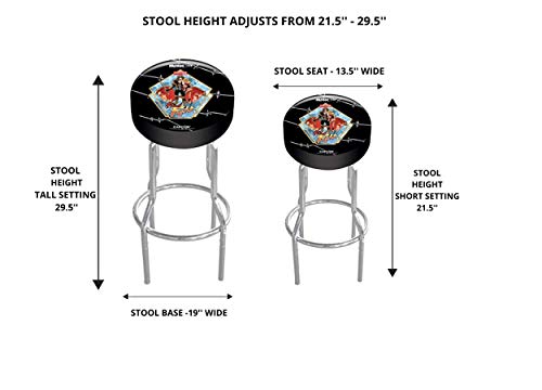 Arcade1Up Final Fight Adjustable Stool, 21.5" to 29.5" - Electronic Games