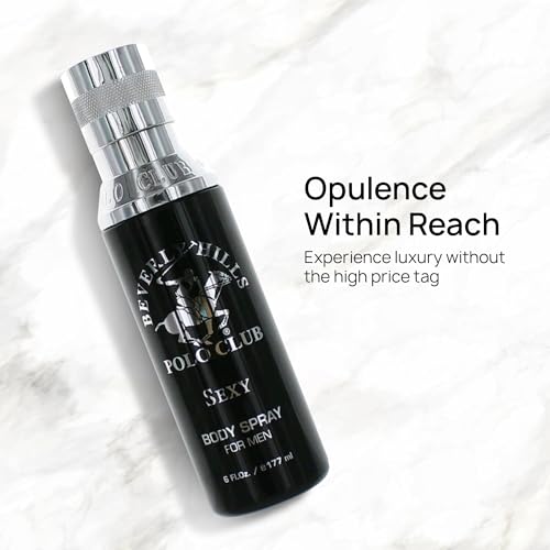 Beverly Hills Polo Club Body Spray for Men - BHPC Blaze - Fresh, Earthy with Notes of Cedar & Basil - Long Lasting Body Mist Cologne Scent - Ideal Gift for Him, 6oz