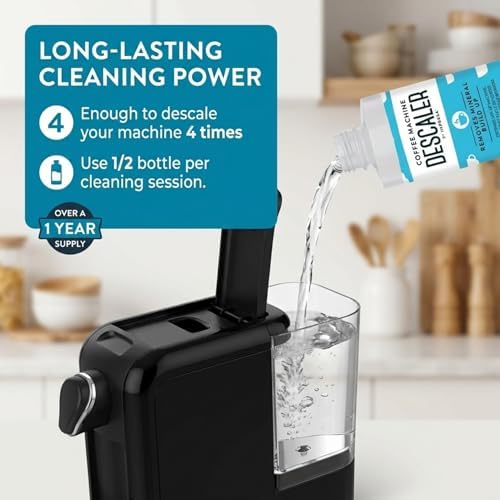 IMPRESA Coffee Machine Descaler (2 Uses Per Bottle) - Made in the USA - Universal Descaling Solution, Compatible with Nespresso, Delonghi and All Single Use Coffee and Espresso Machines