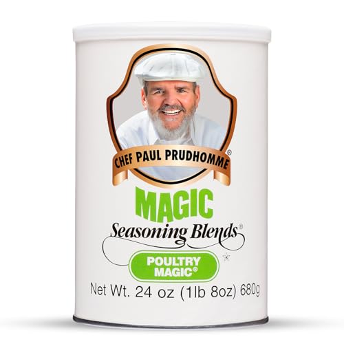 Chef Paul Magic Seasoning Blends Blackened Steak Magic | Bold Flavor for Steak & Beef | Gluten-Free Seasoning for Grilling, Roasting & BBQ | Spice Blend with Garlic & Chili | 20 oz (Pack of 1)