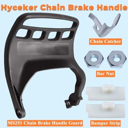 Chain Brake Handle For Stihl MS251 MS251C MS231 MS231C MS241 Chainsaw Chain Brake Hand Guard Lever With Catcher Bumper Stripe Bar Nuts 1143 792 9103