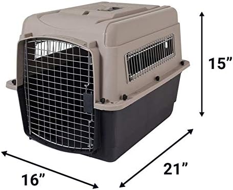 Petmate Ultra Vari Dog Kennel for Small Dogs (Durable, Heavy Duty Dog Travel Crate, Made with Recycled Materials, 21 in. Long) up to 15 lbs